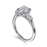 14K White Gold Miami 1.5CT Round Center Engagement Ring S1864572
